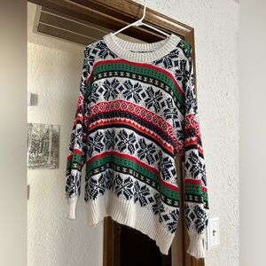 Aerie Fair Isle Sweater Size M